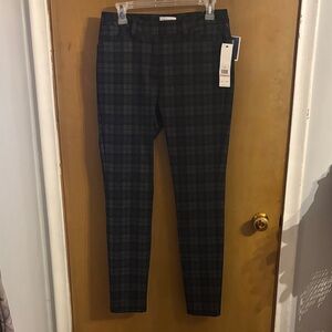 Calvin Klein Men's Dark Plaid Dress Pants